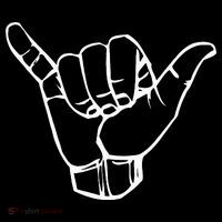 Shaka Sign Good Vibes Hang Loose Aloha Hawaiian Greeting Zip Tote Bag