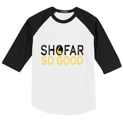 Shofar So Good Jewish New Year Shana Tova Hanukkah Baseball Sleeve Shirt
