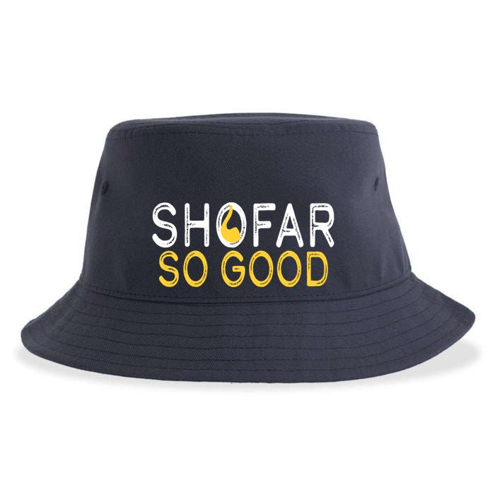 Shofar So Good Jewish New Year Shana Tova Hanukkah Sustainable Bucket Hat
