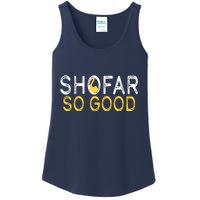 Shofar So Good Jewish New Year Shana Tova Hanukkah Ladies Essential Tank