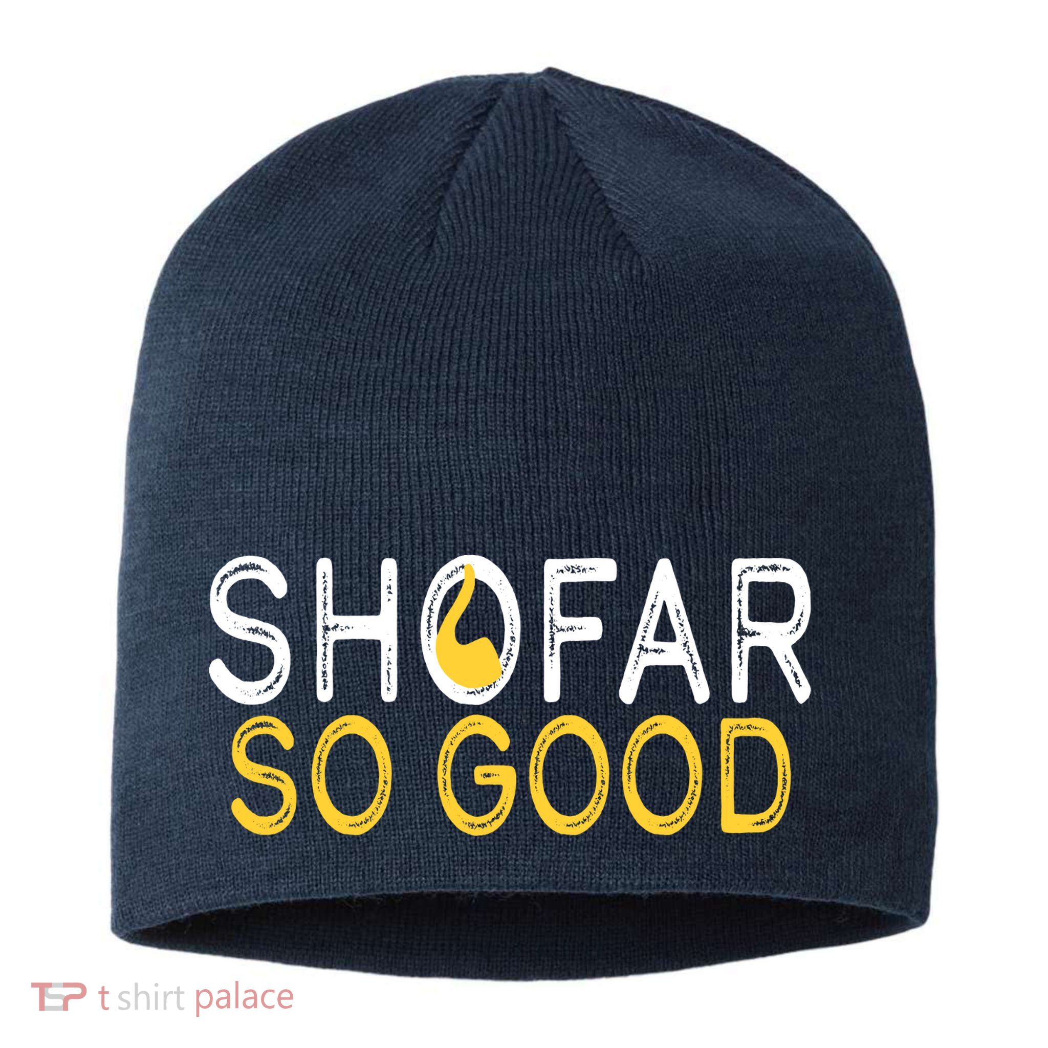 Shofar So Good Jewish New Year Shana Tova Hanukkah Sustainable Beanie