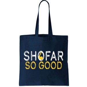 Shofar So Good Jewish New Year Shana Tova Hanukkah Tote Bag