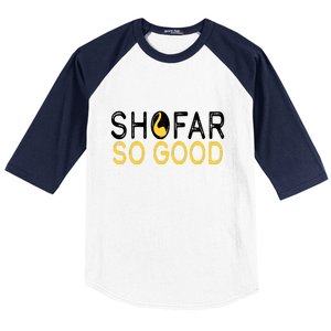 Shofar So Good Jewish New Year Shana Tova Hanukkah Baseball Sleeve Shirt