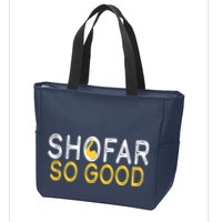 Shofar So Good Jewish New Year Shana Tova Hanukkah Zip Tote Bag