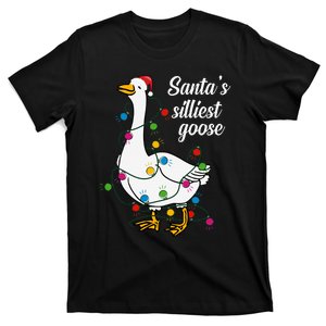 Santa’S Silliest Goose Funny Christmas Family T-Shirt