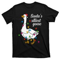 Santa’S Silliest Goose Funny Christmas Family T-Shirt