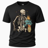 Skeleton Spring Garden Plant Cooling Performance Crew T-Shirt