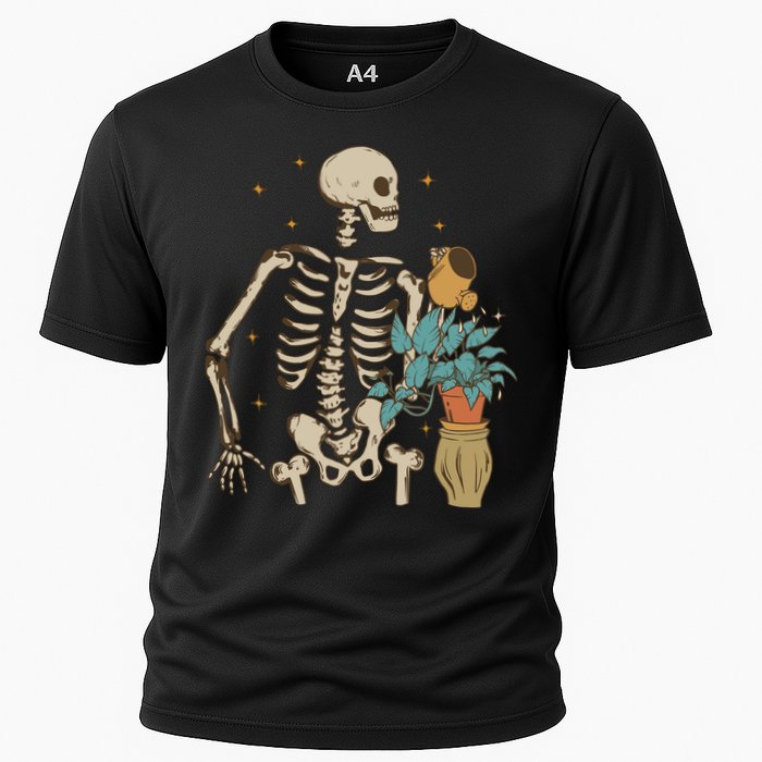 Skeleton Spring Garden Plant Cooling Performance Crew T-Shirt