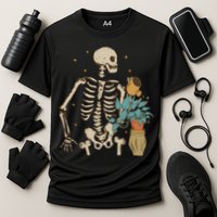 Skeleton Spring Garden Plant Cooling Performance Crew T-Shirt
