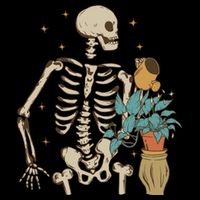 Skeleton Spring Garden Plant Sustainable Bucket Hat