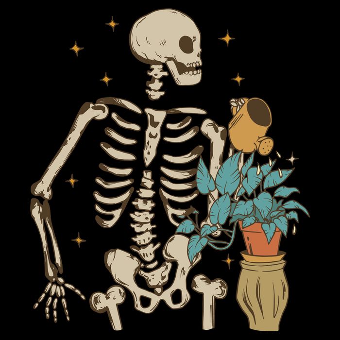 Skeleton Spring Garden Plant Sustainable Bucket Hat
