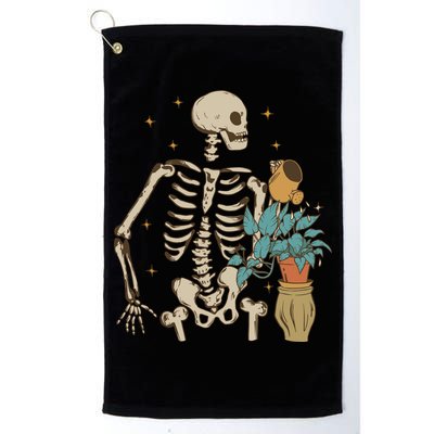 Skeleton Spring Garden Plant Golf Towel