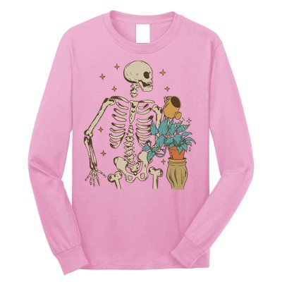 Skeleton Spring Garden Plant Long Sleeve Shirt
