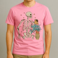 Skeleton Spring Garden Plant T-Shirt