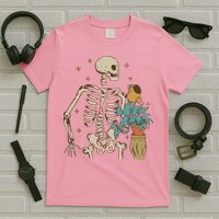 Skeleton Spring Garden Plant T-Shirt