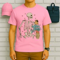 Skeleton Spring Garden Plant T-Shirt