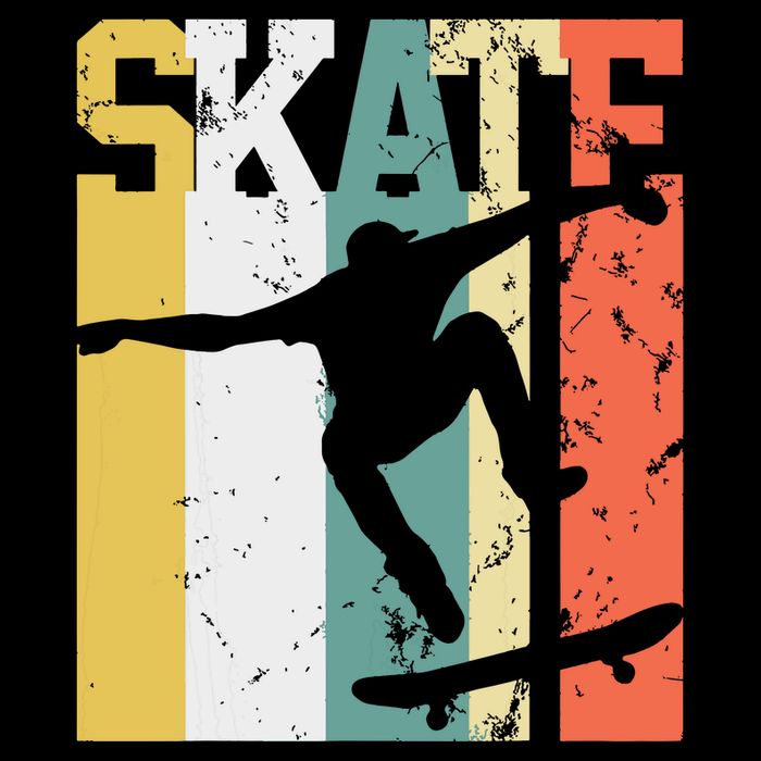 Skate Skateboarder Gift Skateboard Retro Impact Tech Backpack