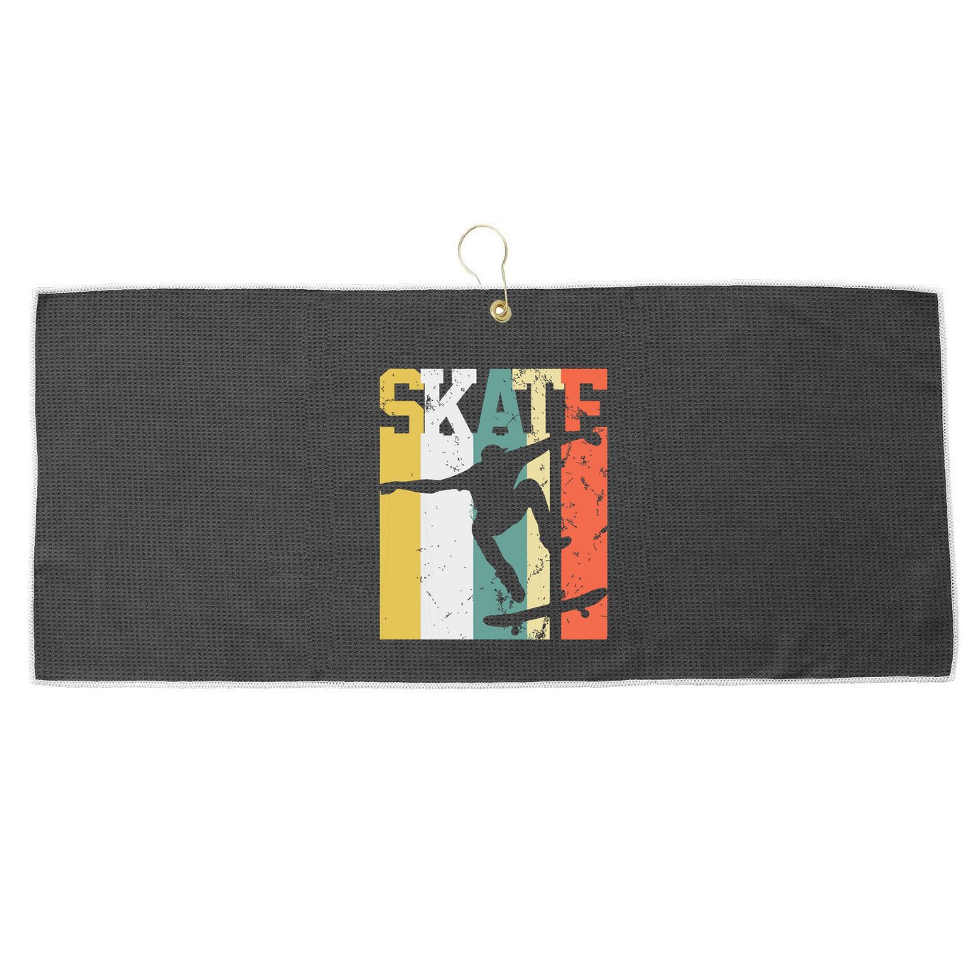 Skate Skateboarder Gift Skateboard Retro Large Microfiber Waffle Golf Towel