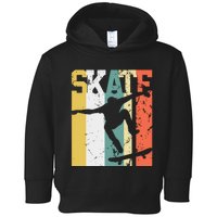 Skate Skateboarder Gift Skateboard Retro Toddler Hoodie