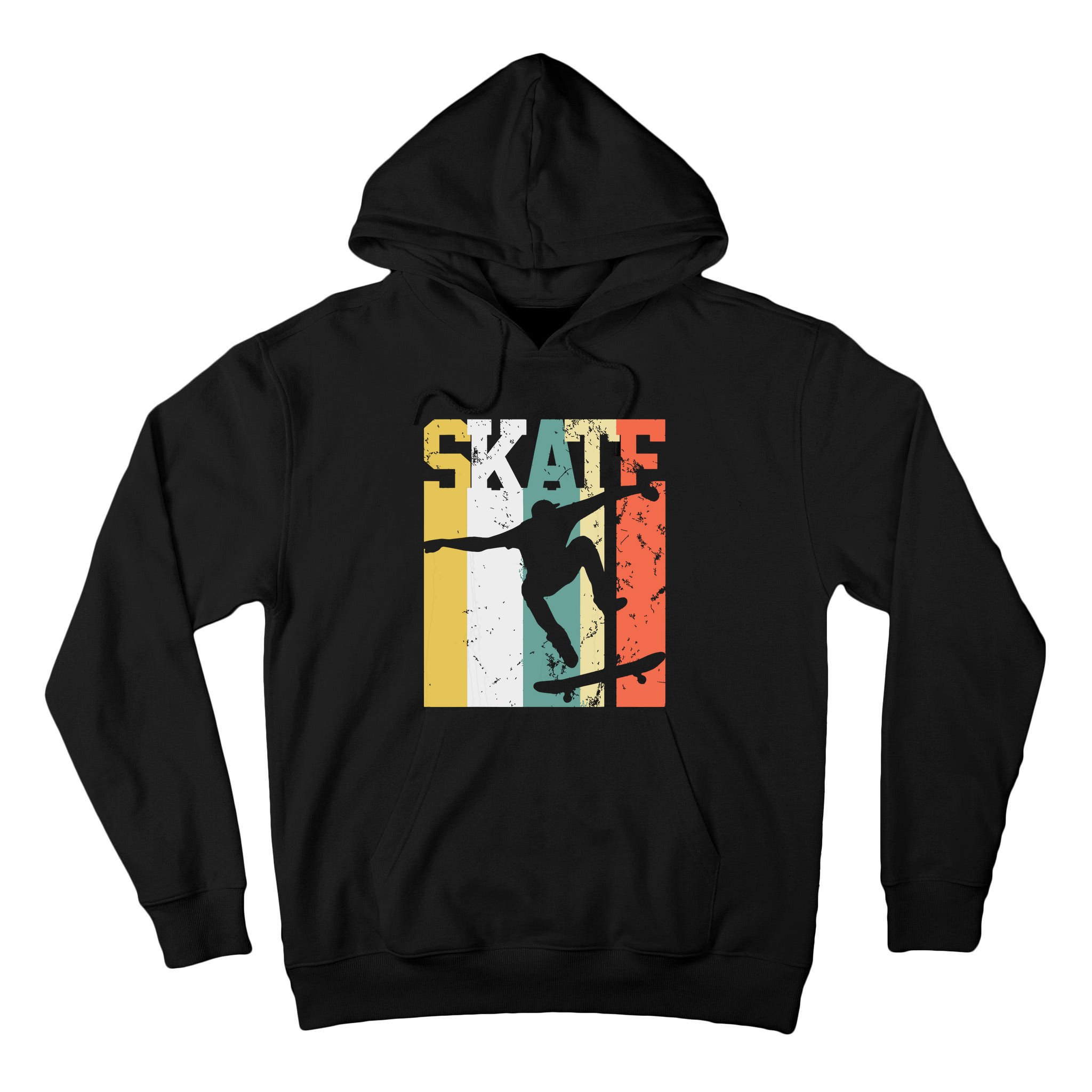 Skate Skateboarder Gift Skateboard Retro Tall Hoodie