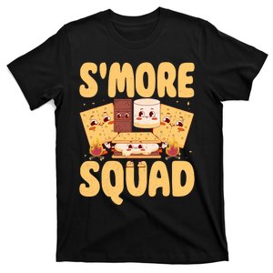 Smore Squad Groovy Smore Chocolate Marshmallow Camping Team T-Shirt