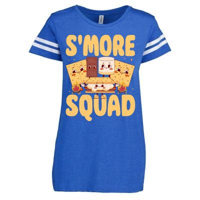 Smore Squad Groovy Smore Chocolate Marshmallow Camping Team Enza Ladies Jersey Football T-Shirt