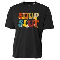 Soup Slut Groovy Sarcastic Funny Saying Christmas Cooling Performance Crew T-Shirt