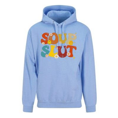 Soup Slut Groovy Sarcastic Funny Saying Christmas Unisex Surf Hoodie