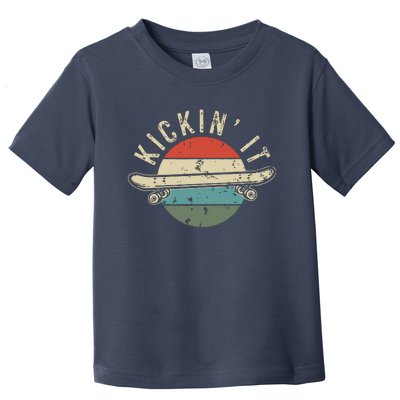 Skateboard Skateboarding Gift For Skateboarder Retro Vintage Toddler T-Shirt