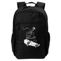 Skeleton Skateboarding Gothic Skater Halloween Skateboarding Daily Commute Backpack