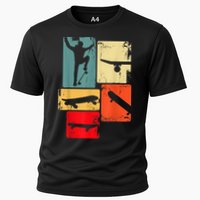 Skater Skateboarder Gift Retro Skateboard Cooling Performance Crew T-Shirt