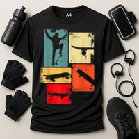 Skater Skateboarder Gift Retro Skateboard Cooling Performance Crew T-Shirt