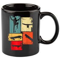 Skater Skateboarder Gift Retro Skateboard 11oz C Handle Ceramic Mug