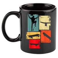 Skater Skateboarder Gift Retro Skateboard 11oz C Handle Ceramic Mug