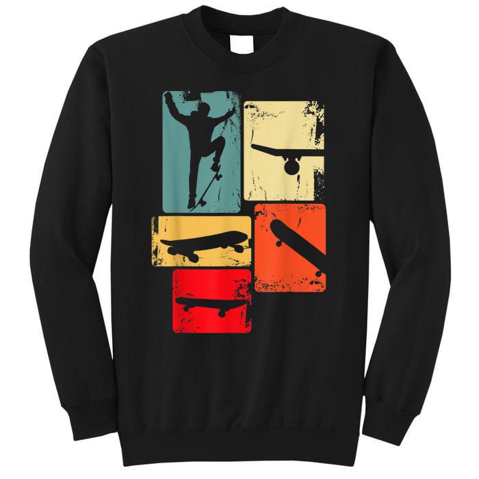 Skater Skateboarder Gift Retro Skateboard Gift For Boys Youth Gift Sweatshirt