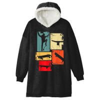 Skater Skateboarder Gift Retro Skateboard Gift For Boys Youth Gift Hooded Wearable Blanket