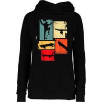 Skater Skateboarder Gift Retro Skateboard Gift For Boys Youth Gift Womens Funnel Neck Pullover Hood