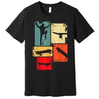 Skater Skateboarder Gift Retro Skateboard Gift For Boys Youth Gift Premium T-Shirt