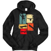 Skater Skateboarder Gift Retro Skateboard Gift For Boys Youth Gift Tie Dye Hoodie