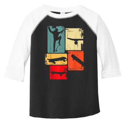 Skater Skateboarder Gift Retro Skateboard Gift For Boys Youth Gift Toddler Fine Jersey T-Shirt