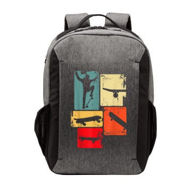 Skater Skateboarder Gift Retro Skateboard Gift For Boys Youth Gift Vector Backpack