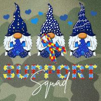 Support Squad Gnome Autism Awareness Month Legacy Tie Dye Trucker Hat