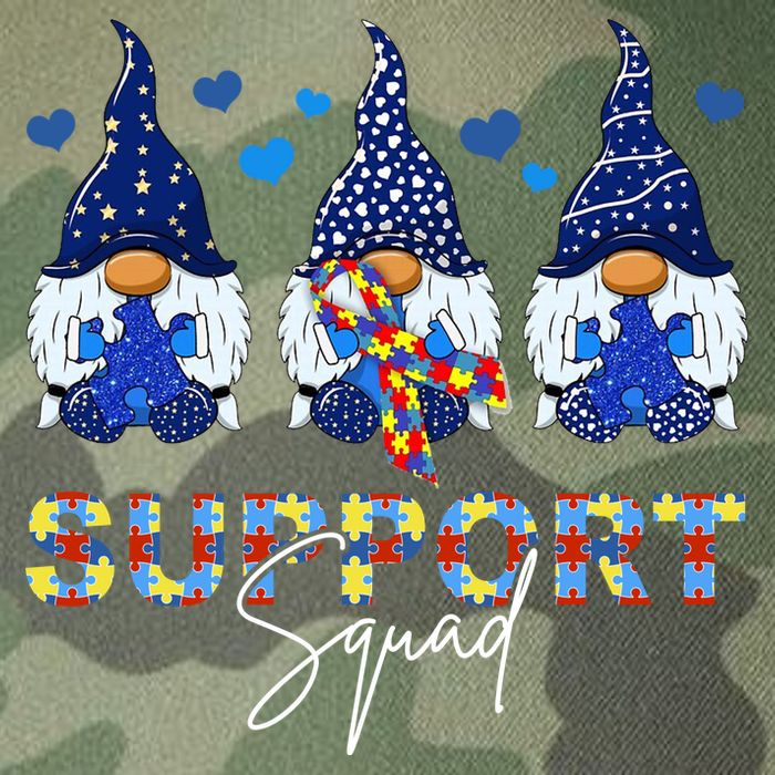 Support Squad Gnome Autism Awareness Month Legacy Tie Dye Trucker Hat