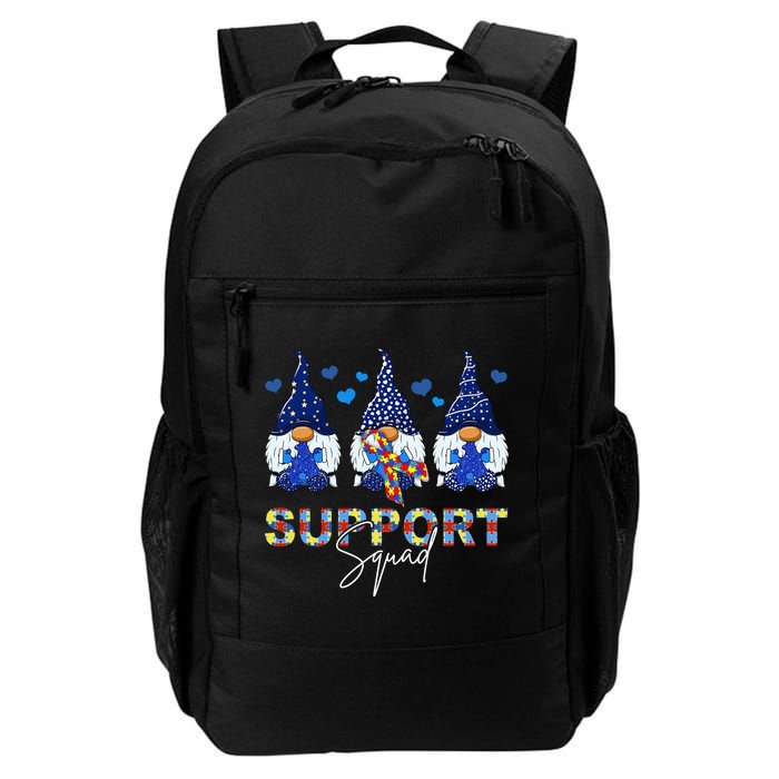 Support Squad Gnome Autism Awareness Month Daily Commute Backpack