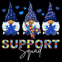 Support Squad Gnome Autism Awareness Month Daily Commute Backpack