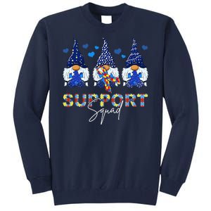 Support Squad Gnome Autism Awareness Month Tall Sweatshirt