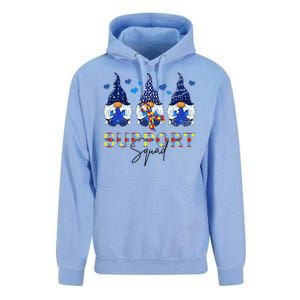 Support Squad Gnome Autism Awareness Month Unisex Surf Hoodie