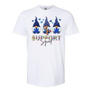 Support Squad Gnome Autism Awareness Month Softstyle CVC T-Shirt