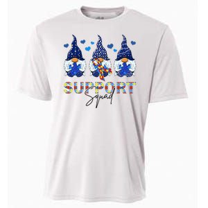 Support Squad Gnome Autism Awareness Month Cooling Performance Crew T-Shirt