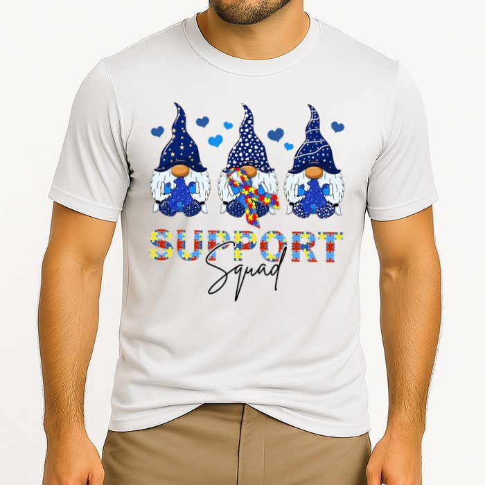 Support Squad Gnome Autism Awareness Month Performance Shirt